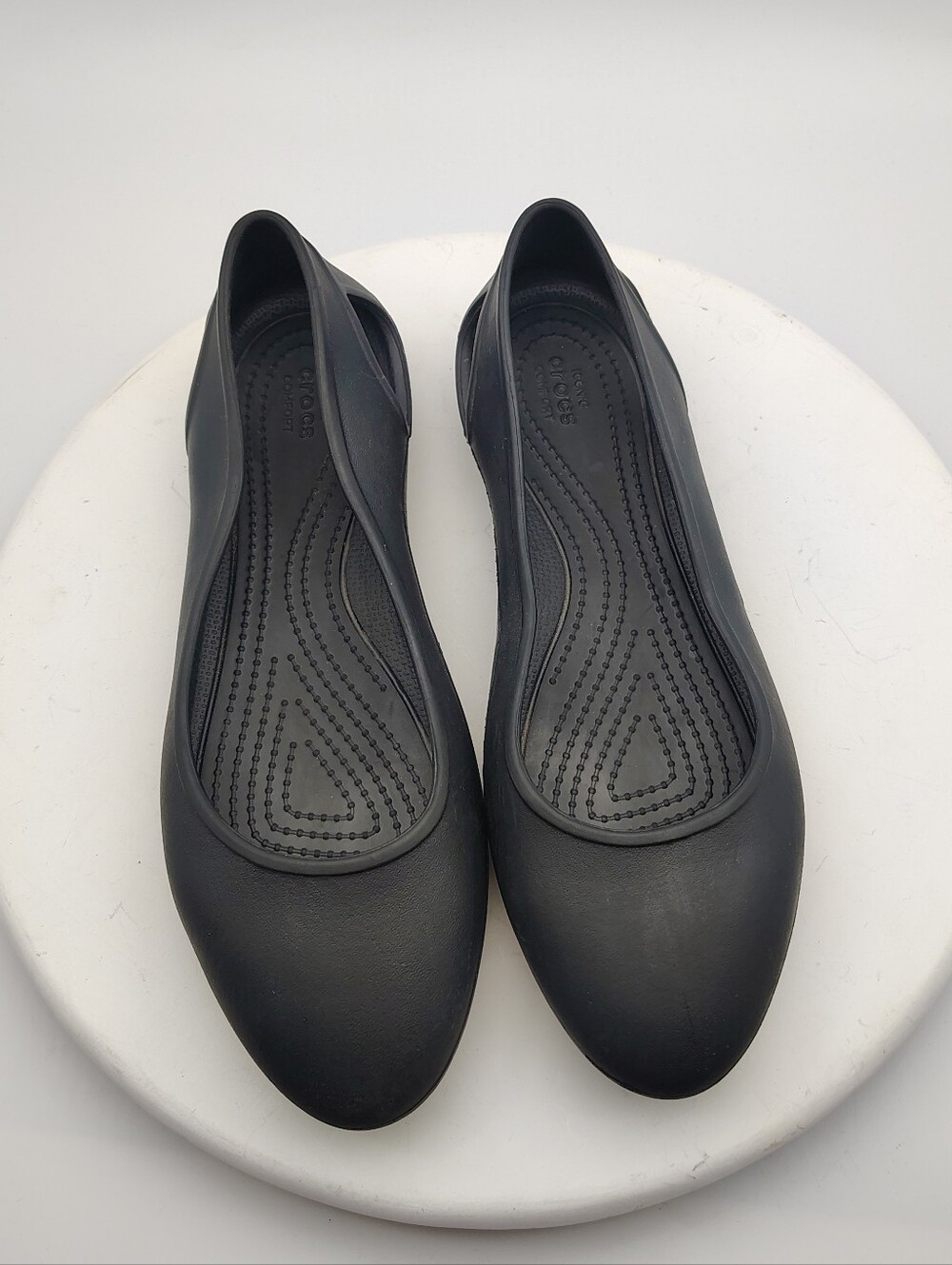 Crocs Black Women's Slip-On Ballet Flats Size 9